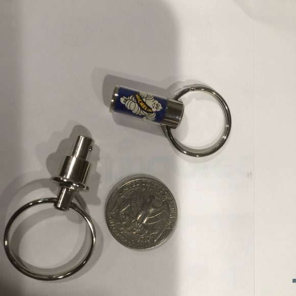 Vintage Michelin Man Bibendum Keychain Quick Release Detachable 1950’s Advertise - Picture 1 of 4
